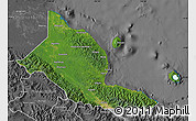 Satellite Map of Madang, desaturated