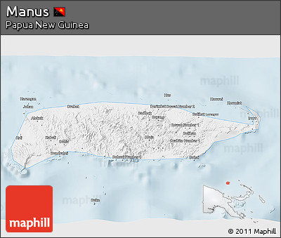 Gray 3D Map of Manus