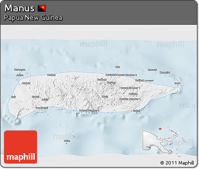 Gray 3D Map of Manus