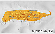 Political 3D Map of Manus, lighten, desaturated