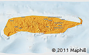 Political 3D Map of Manus, lighten