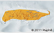 Political 3D Map of Manus, lighten, semi-desaturated