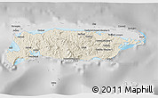 Shaded Relief 3D Map of Manus, desaturated