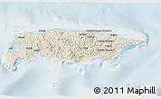 Shaded Relief 3D Map of Manus, lighten