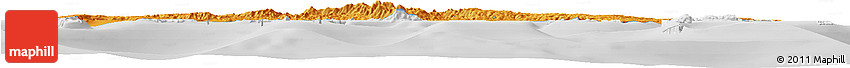 Political Horizon Map of Manus, lighten, desaturated