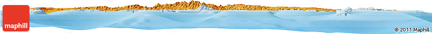 Political Horizon Map of Manus, single color outside