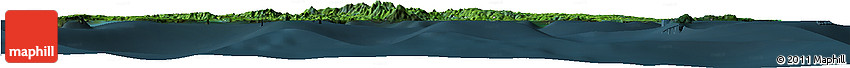 Satellite Horizon Map of Manus, darken