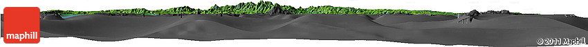 Satellite Horizon Map of Manus, darken, desaturated