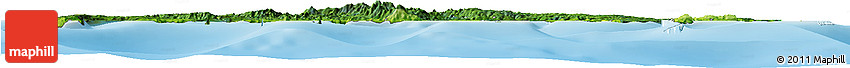 Satellite Horizon Map of Manus, physical outside