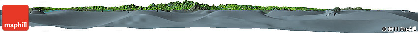 Satellite Horizon Map of Manus, semi-desaturated