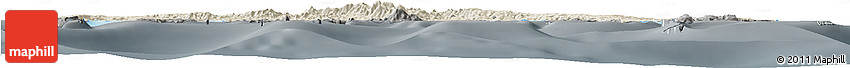 Shaded Relief Horizon Map of Manus, darken, semi-desaturated