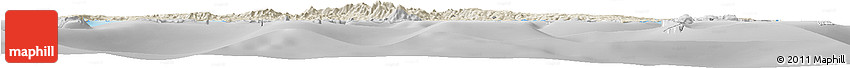 Shaded Relief Horizon Map of Manus, desaturated
