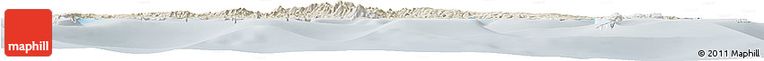 Shaded Relief Horizon Map of Manus, lighten, semi-desaturated