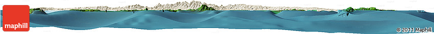 Shaded Relief Horizon Map of Manus, satellite outside