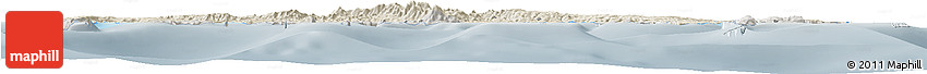 Shaded Relief Horizon Map of Manus, semi-desaturated