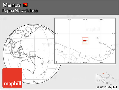Blank Location Map of Manus