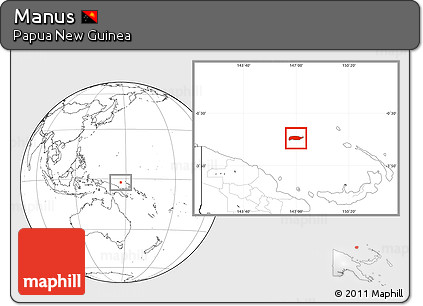 Blank Location Map of Manus