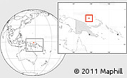 Blank Location Map of Manus, highlighted country, within the entire country