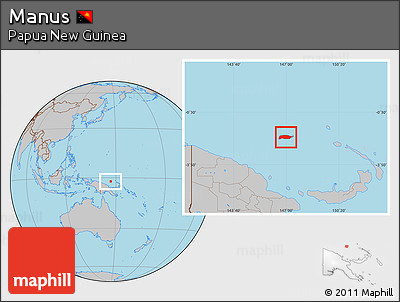 Gray Location Map of Manus