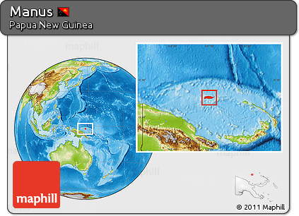 Physical Location Map of Manus