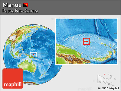 Physical Location Map of Manus