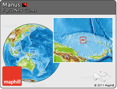 Physical Location Map of Manus