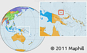 Political Location Map of Manus, within the entire country