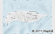 Classic Style Map of Manus, single color outside