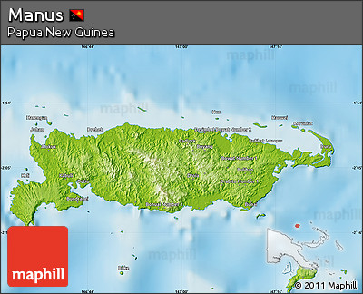 Physical Map of Manus