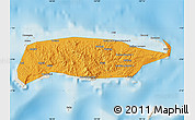 Political Map of Manus, shaded relief outside