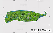 Satellite Map of Manus, cropped outside