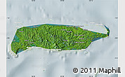 Satellite Map of Manus, lighten