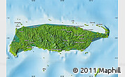 Satellite Map of Manus, physical outside