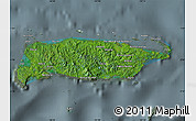 Satellite Map of Manus, semi-desaturated