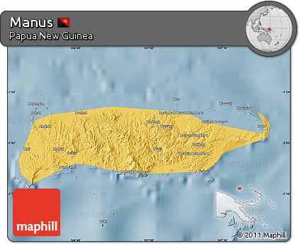Savanna Style Map of Manus