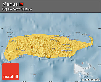 Savanna Style Map of Manus
