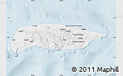 Silver Style Map of Manus, single color outside