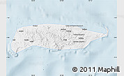 Silver Style Map of Manus, single color outside