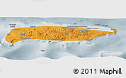 Political Panoramic Map of Manus, semi-desaturated