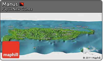 Satellite Panoramic Map of Manus