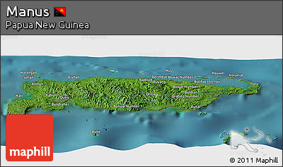 Satellite Panoramic Map of Manus