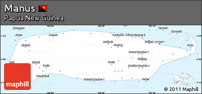 Gray Simple Map of Manus