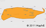 Political Simple Map of Manus, cropped outside