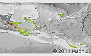 Physical 3D Map of Milne Bay, desaturated