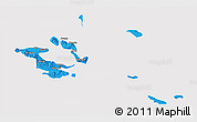 Political 3D Map of Milne Bay, cropped outside