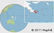 Savanna Style Location Map of Milne Bay, highlighted country