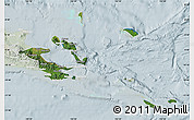 Satellite Map of Milne Bay, lighten