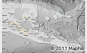 Shaded Relief Map of Milne Bay, desaturated