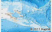 Shaded Relief Map of Milne Bay, single color outside