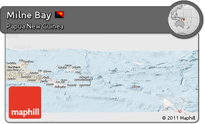 Classic Style Panoramic Map of Milne Bay